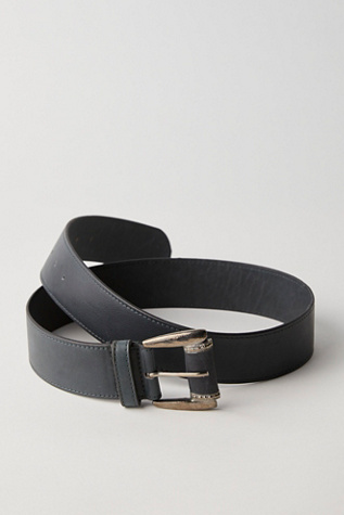 Bradshaw Leather Belt At Free People In Black, Size: M/L