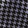 Black / ivory Houndstooth