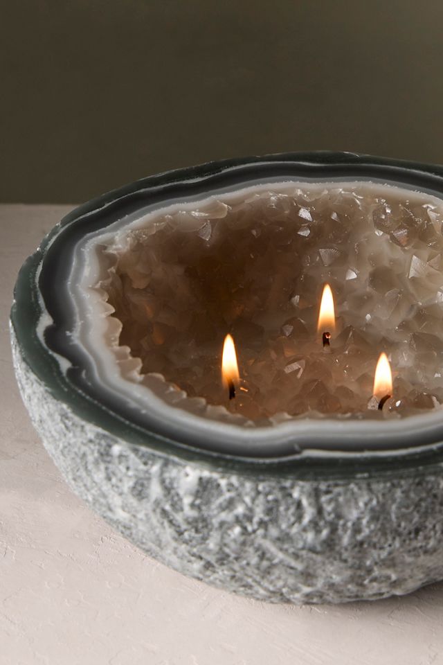 Jumbo Crystal Geode Candle #3
