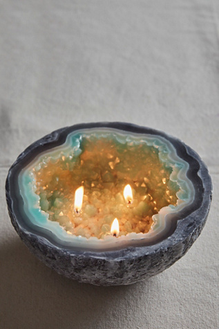Jumbo Crystal Geode Candle