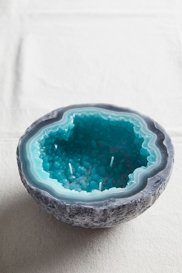 Jumbo Crystal Geode Candle #1