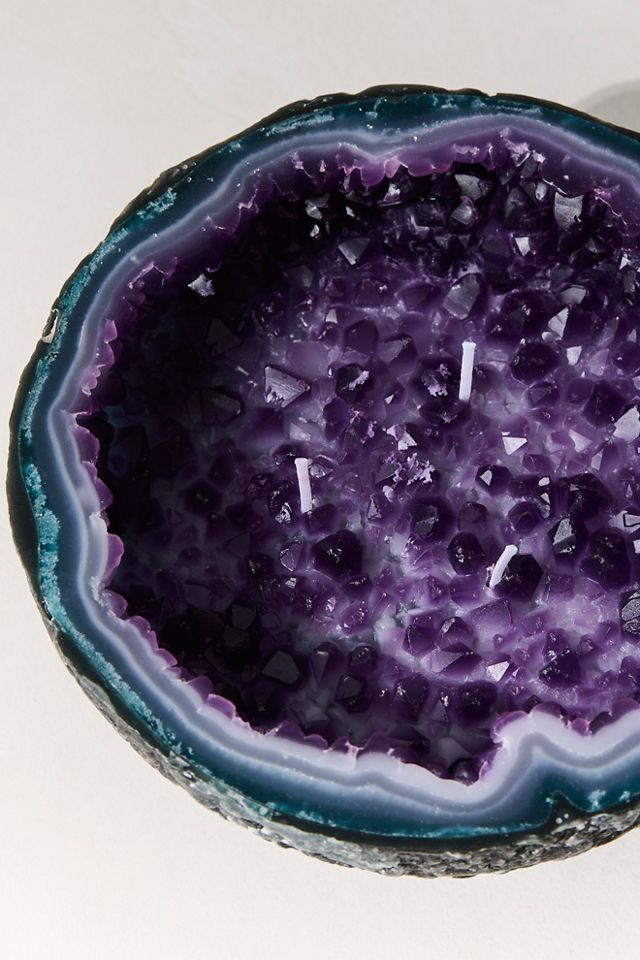 Jumbo Crystal Geode Candle #1