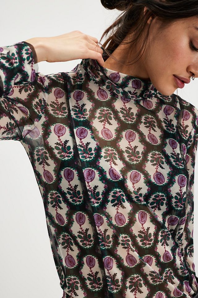 Anna Sui Sleeping Beauty Mesh Turtleneck #2