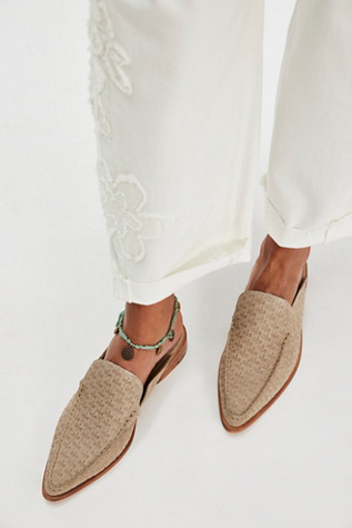 Dragonfly Mocc Toe Loafers by Free People in Tan, Size: US 7.5