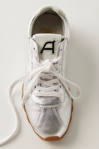 Ash Tempo Trainers Shoe At Free People In Silver/White, Size: EU 38