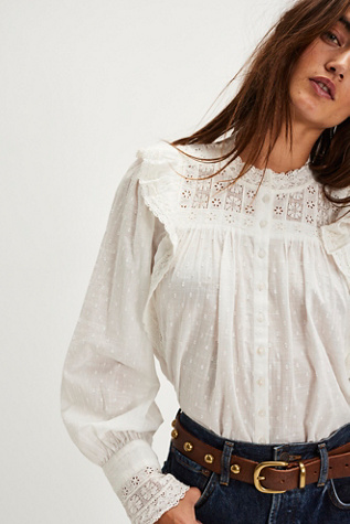 Wrapped In A Dream Top At Free People In Bright White, Size: Small