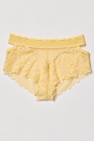 Moonlit Meadow Briefs by Intimately at Free People in Yellow, Size: M