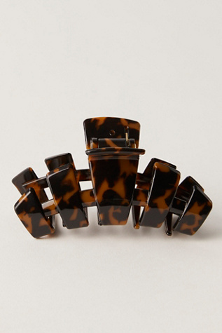 Teleties Solid Claw Clip by FP Movement at Free People, Tort