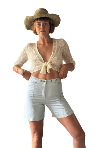 Ralph Lauren Light Denim Shorts Selected by Kikos Kloset