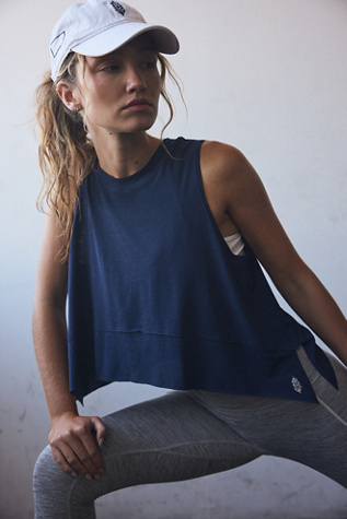 Tempo Tank Top by FP Movement at Free People in Blue, Size: L