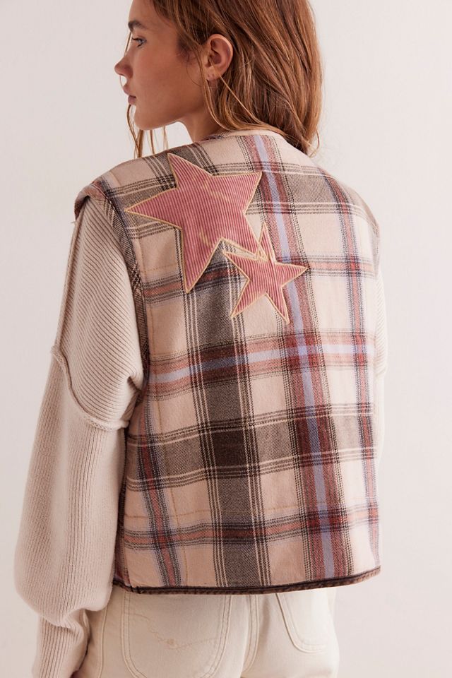 We The Free Starry Plaid Vest #1