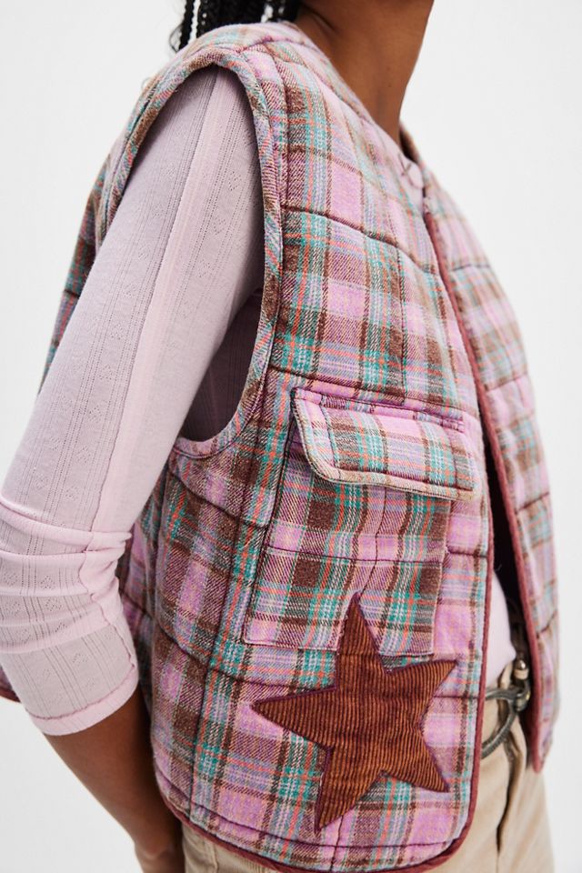 We The Free Starry Plaid Vest #1