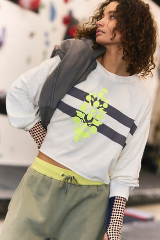 Inspire Logo Layer Top by FP Movement at Free People, Dbl Stripe Buti Ivory Combo, XS