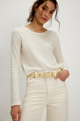 We The Free Wild Long-Sleeve Tee at Free People in White, Size: S