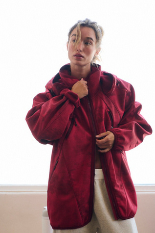 Canyon Crushin Jacket by FP Movement at Free People in Cranberry Combo, Size: XS