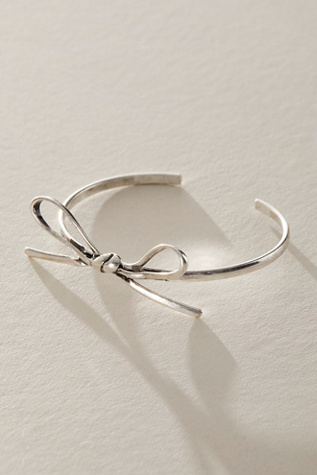 Bow Bangle At Free People In Silver