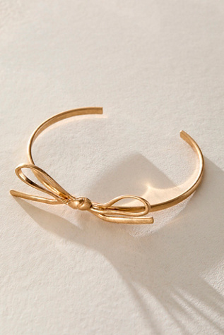 Bow Bangle At Free People In Gold