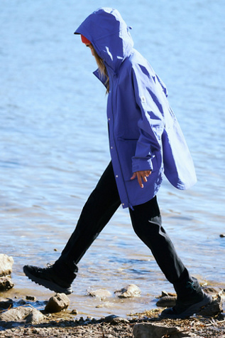 Singin' In The Rain Packable Jacket by FP Movement at Free People in Blue, Size: XS