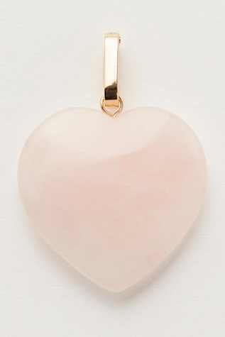 Stone Heart Bag Charm At Free People In Rose