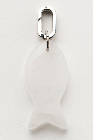 Stone Fish Bag Charm At Free People In White