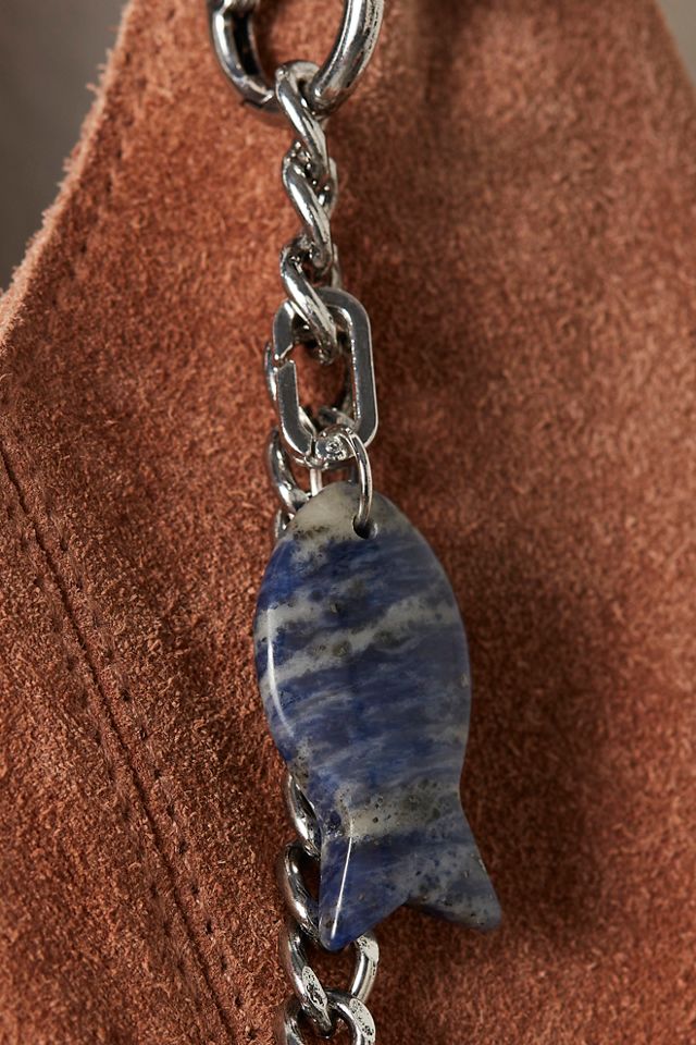 Stone Fish Bag Charm #1