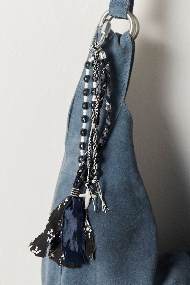 Beaded Bandana Bag Charm #1