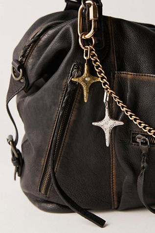 Cross Bag Charm At Free People In Gold