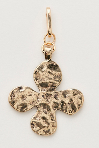 Clover Charm at Free People in Shiny Gold