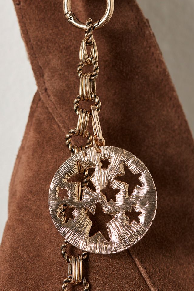 Hammered Star Bag Charm #1