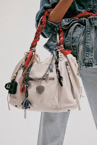 Bandana Carabiner Bag Charm At Free People In Black