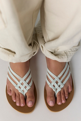 Sanuk Yoga Sandy Sandals at Free People in Blue, Size: US 8