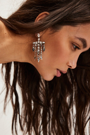 Wyatt Cross Earrings At Free People In Silver