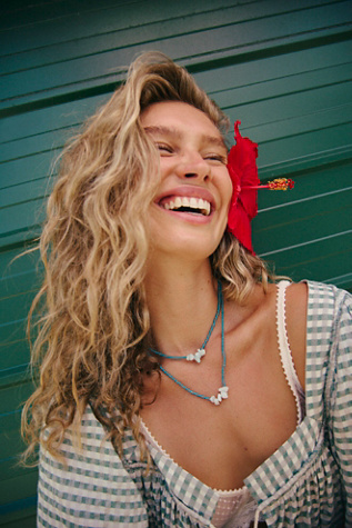 Hadley Choker par Free People en Turquoise, pour femme