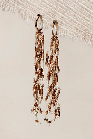 Badlands Dangle Earrings by Free People in White