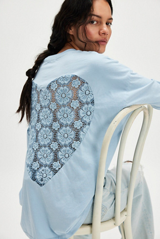 Lace Heart Long-Sleeve Tee product page