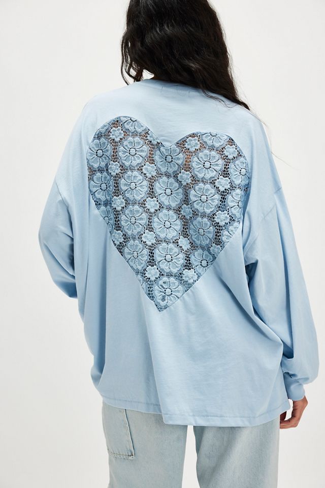 Lace Heart Long-Sleeve Tee #1