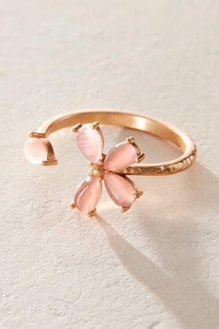 Isla Ring par Free People en Rose Quartz/Gold, pour femme