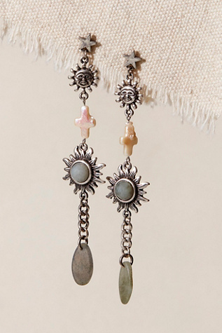 Valentina Dangle Earrings At Free People In Pearl