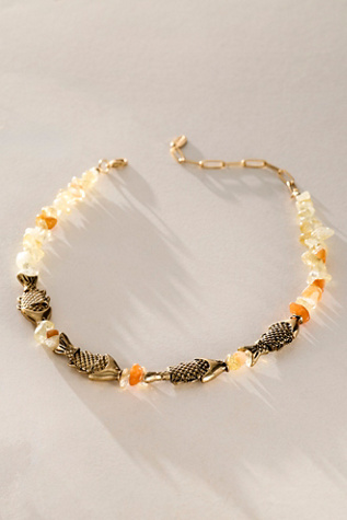 Koi Choker at Free People in Citrine