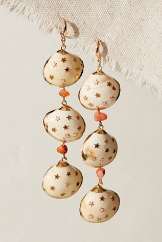 Bahama Baby Earrings At Free People In Apricot