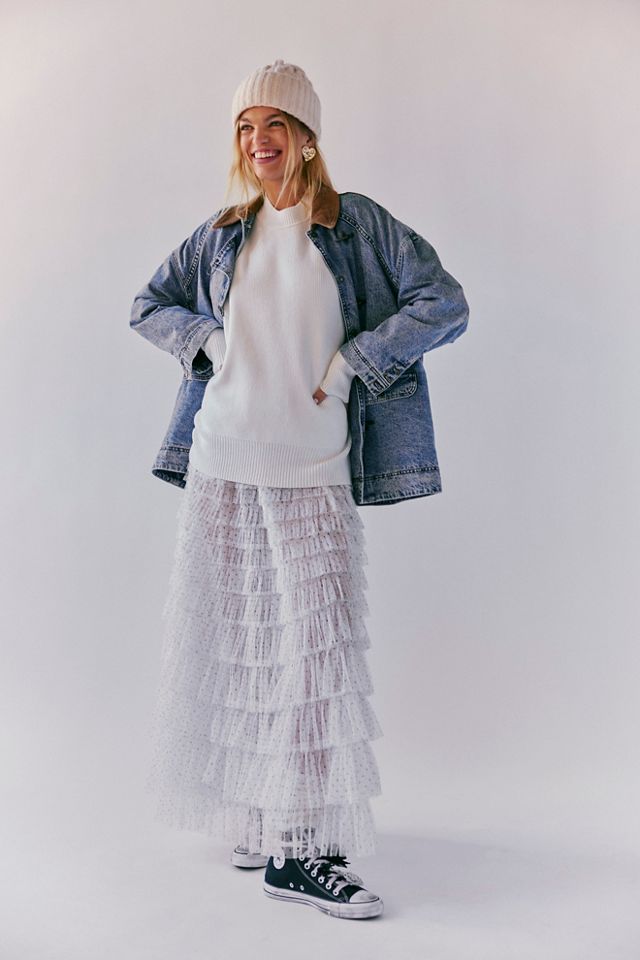 Return Of The Ruffle Maxi Slip Skirt #5