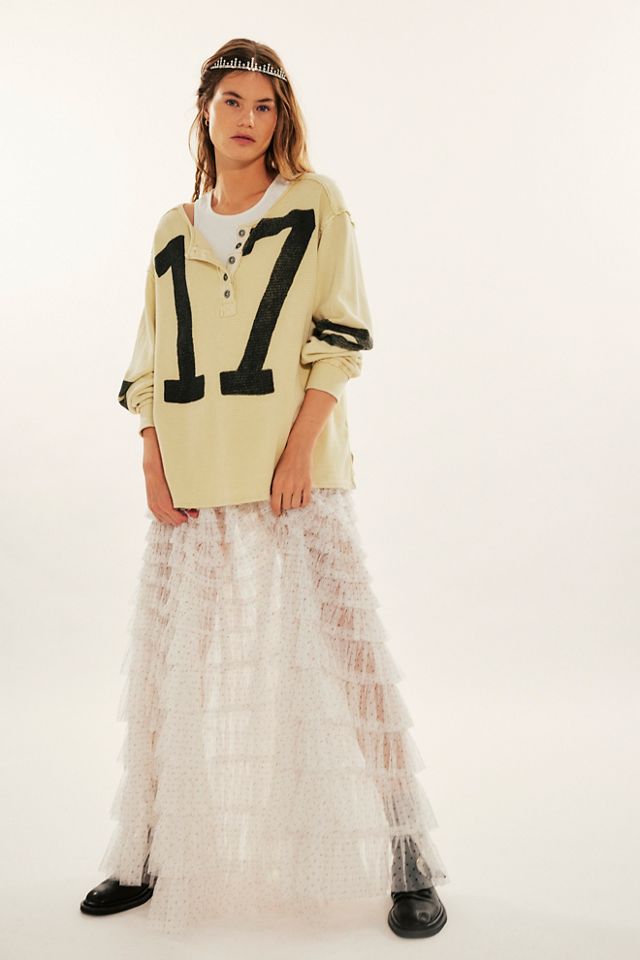 Return Of The Ruffle Maxi Slip Skirt #3