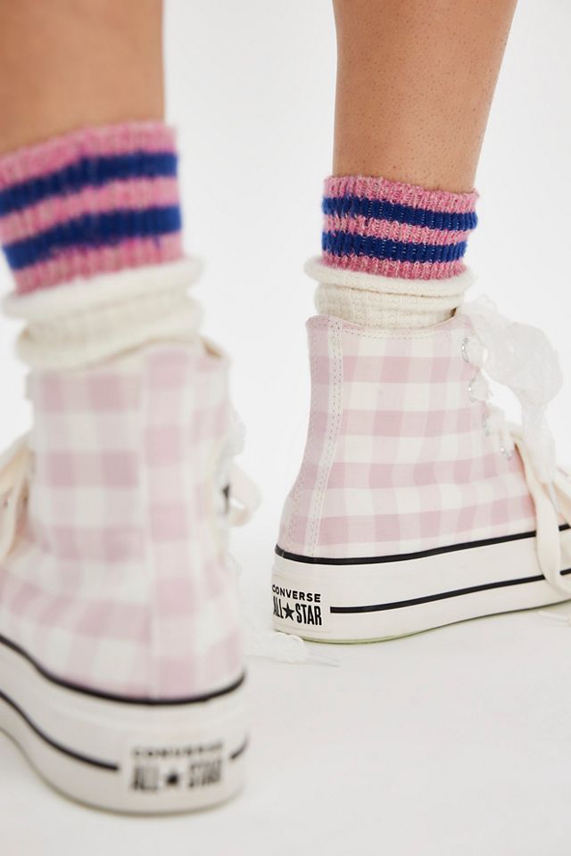 Chuck Taylor All Star Gingham Lift High Top Sneakers #2