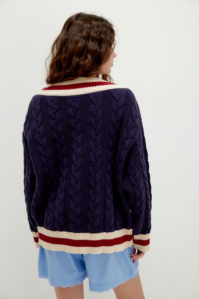 Found V-Neck Cricket Sweater #1