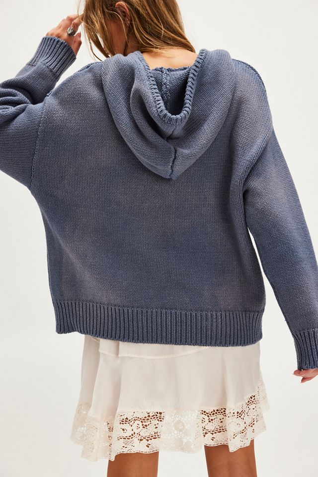 Sweat à Capuche en Maille Délavée avec Poche #1