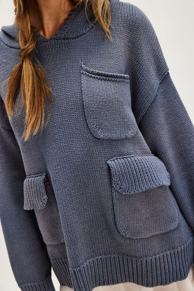 Sweat à Capuche en Maille Délavée avec Poche #2