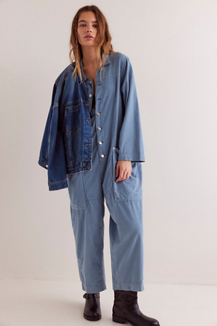 We The Free Margarita Cord Jumpsuit At Free People In Citadel, Size: XS