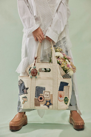 Patch Caravan Tote Bag by FP Collection at Free People in Brown