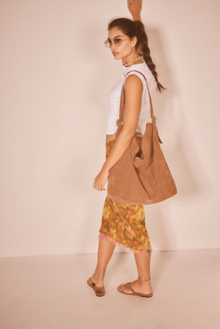 We The Free Honor Oversized Tote Bag by Free People in Brown