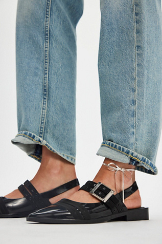 Melissa Ladylike Jelly Flats at Free People in Black, Size: US 8
